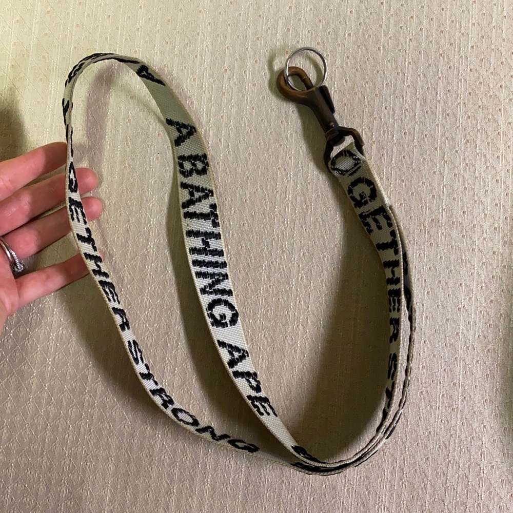 Bape lanyard neck strap keychain.